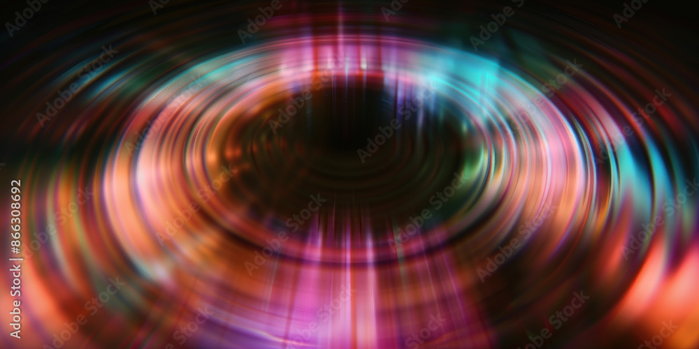 Poster abstract illustration of singularity concept. origin of life. space and science. background image. c