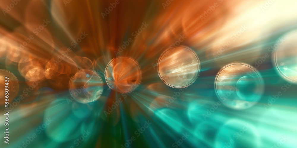Poster abstract illustration of singularity concept. origin of life. space and science. background image. c
