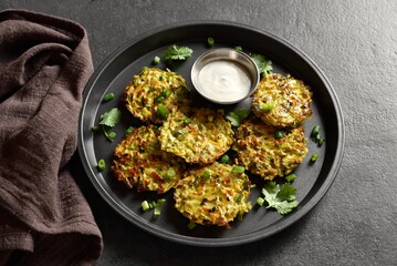 Vegetable vegetarian zucchini fritters