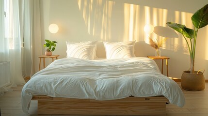 comfy room with bed, beautiful bedroom design