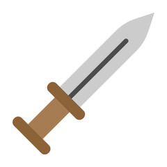 Dagger Vector Flat Icon Design