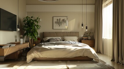 interior of bedroom, hotel bedroom, cozy bedroom, comfy bedroom, luxury home interior