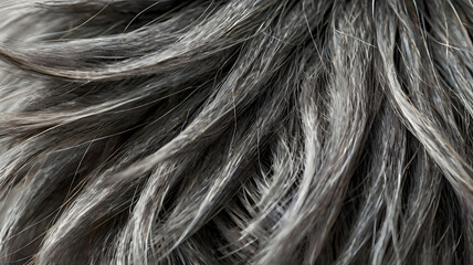 Fototapeta premium fluffy cat fur in shades of grey
