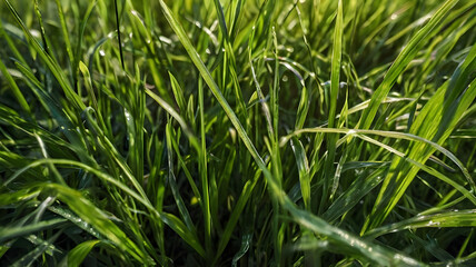 lush green grass with even texture