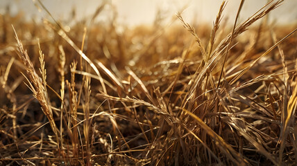 Fototapeta premium dry grass with shades of brown and gold