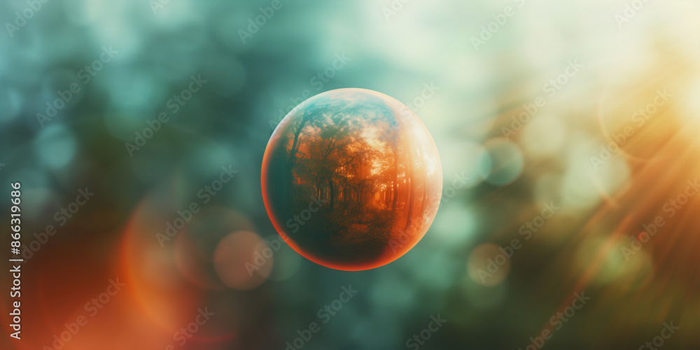 Poster abstract illustration of singularity concept. origin of life. space and science. background image. c