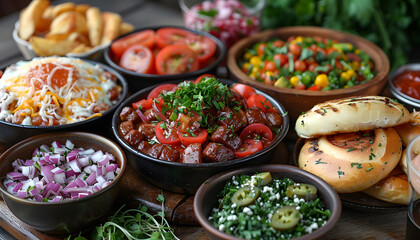 Obraz premium food background