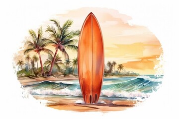 Surfboard outdoors surfing nature.