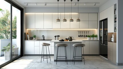 Fototapeta premium interior of modern kitchen