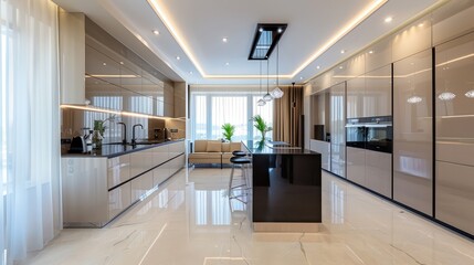 interior of modern kitchen