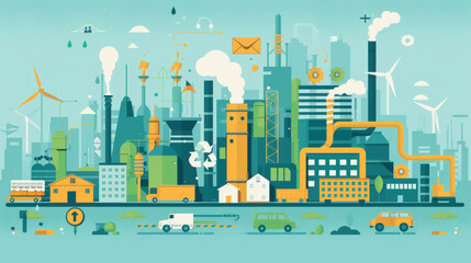  A diagram illustrating the circular economy industry