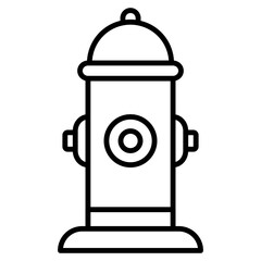 public service icon black line and black glyph