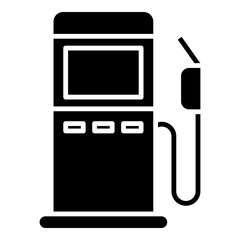 public service icon black line and black glyph