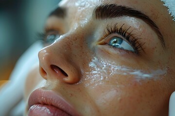 Anti-aging treatment focused on eye area.