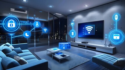 Fototapeta premium The rise of the Internet of Things (IoT) creates new attack surfaces