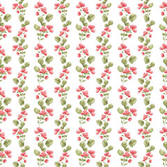 Seamless watercolor floral pattern. Autumn. Pattern for fabric. Home textiles. Tablecloth. Watercolor. Texture. Scrapbooking. Flowers Autumn. Spring.
