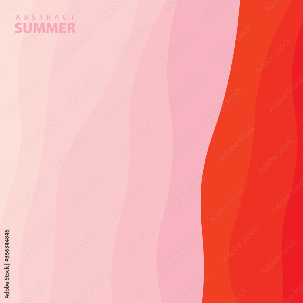 Poster abstract background design with summer color theme, with wavy patterns,abstract summer wave backgrou
