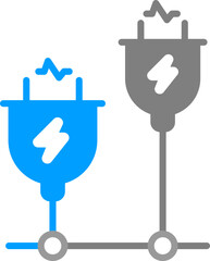 electrical light bulb switch icon
