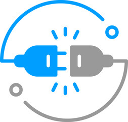 electrical light bulb switch icon
