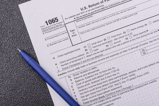 IRS Form 1065 US Return of Partnership Income blank