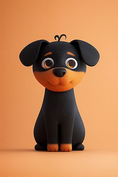 Script for an animated short film, a delightful story of a curious Rottweiler guard dogs daily routine, capturing hearts with its loyalty and playfulness