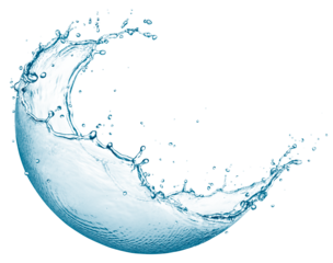 Hemisphere water splash