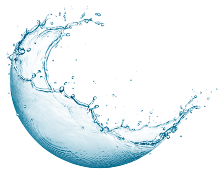 Hemisphere water splash