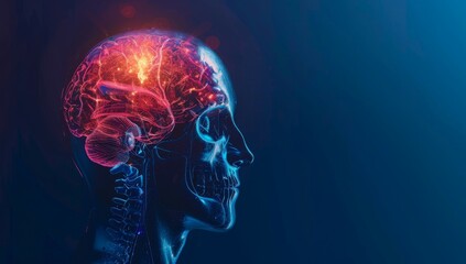Fototapeta premium Digital Representation of the Human Brain