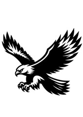 Hawk SVG, Eagle SVG, Bird SVG, Hunting SVG, Predator SVG, Hawk Silhouette, Hawk Vector, Clipart, Cut file for Cricut SVG, JPG, PNG