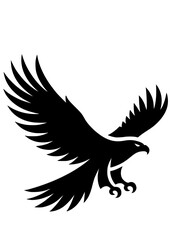 Hawk SVG, Eagle SVG, Bird SVG, Hunting SVG, Predator SVG, Hawk Silhouette, Hawk Vector, Clipart, Cut file for Cricut SVG, JPG, PNG