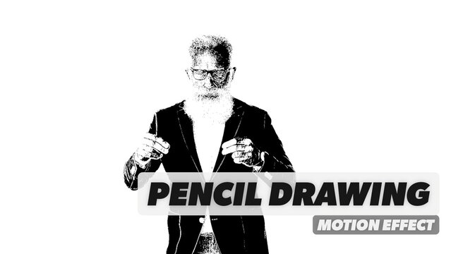 Pencil Drawing Procedural Motion Effect