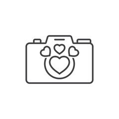 Camera icon in flat style. Photography vector illustration on isolated background. Photo sign business concept.