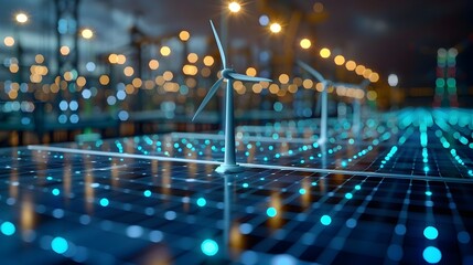 Renewable Energy Grid Management Platform Coordinating Solar Wind and Hydro Power Sources