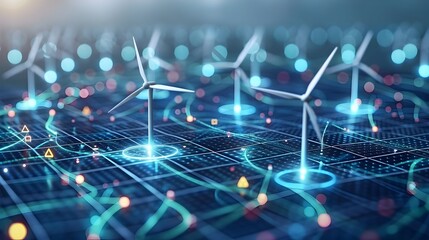 Renewable Energy Grid Management Platform Coordinating Solar Wind and Hydro Power Sources