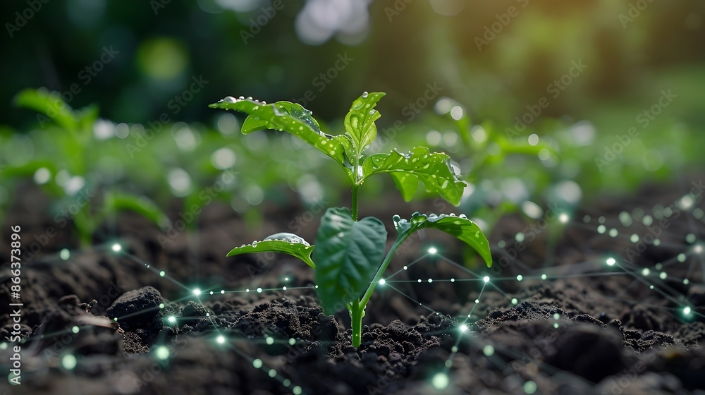 Poster smart agriculture system using iot sensors for precision soil monitoring and sustainable farming