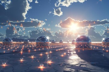 The Kryptonian solar farms harnessing energy from their suns