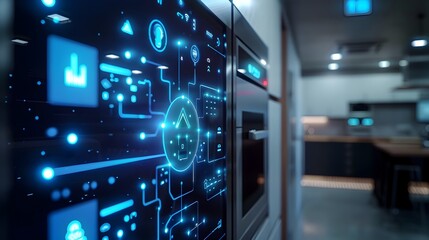 Futuristic Smart Building Management System Controlling HVAC Lighting and Energy Efficiency