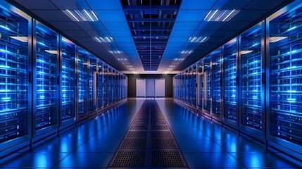 Energy efficient Data Center Design with Advanced Cooling and Power Management Systems
