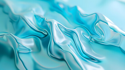 Fototapeta premium A minimalist, fluid, clean turquoise background