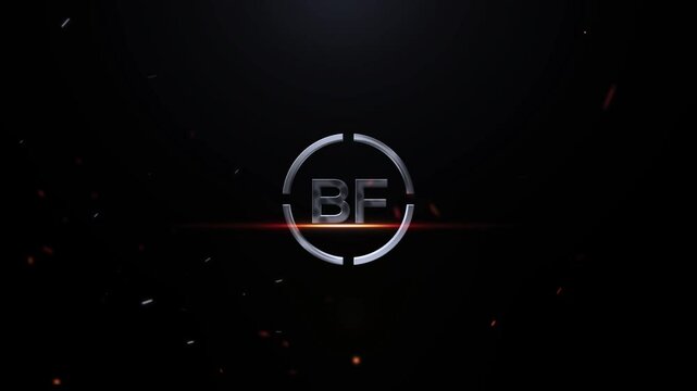 3D BF Logo Animation, Cinematic Bf fb Logo Letter Animation Videos On Black Background