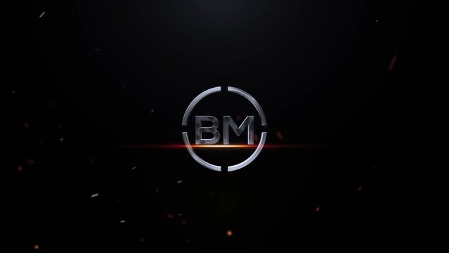 3D Bm Logo Animation, Cinematic Bm mb Logo Letter Animation Videos On Black Background