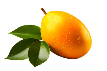  Single Mango fruit on transparent background 