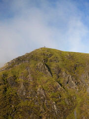 Amazing Cloud Inversion Over Mountain In The Lake Distract From Above