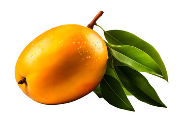  Single Mango fruit  on transparent background 