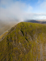 Amazing Cloud Inversion Over Mountain In The Lake Distract From Above