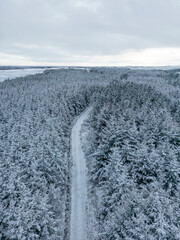 Amazing Winter Landscape From Above