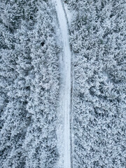 Amazing Winter Landscape From Above