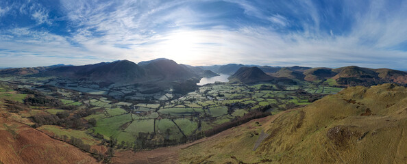 Lake District Mountains From Above