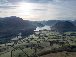 Lake District Mountains From Above