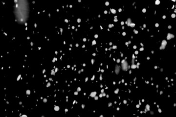 snow flakes on black background